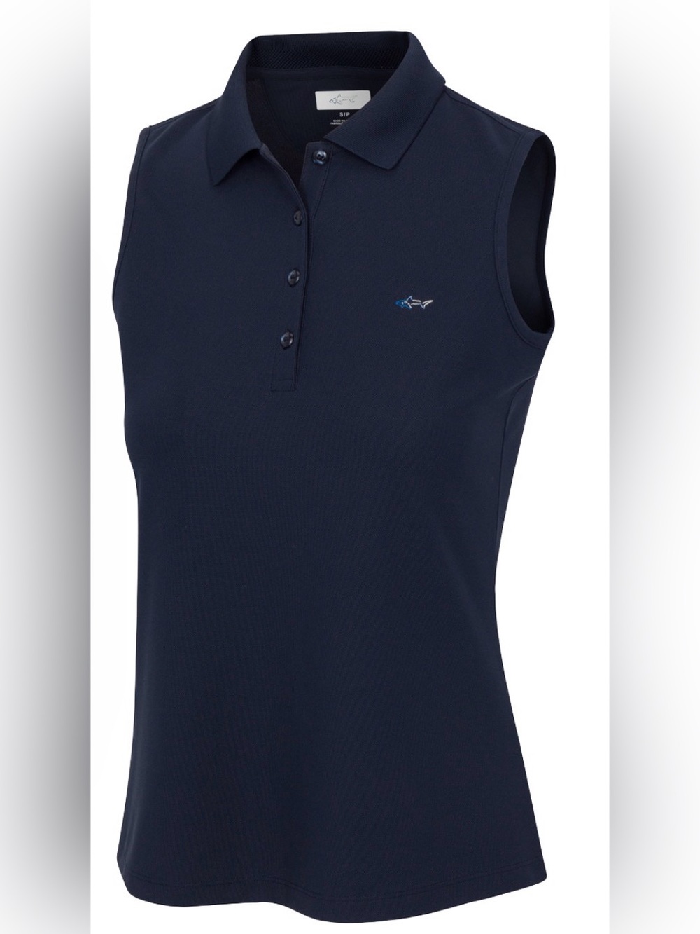 Greg Norman Collection Sleeveless Polo Tank Top - Navy Blue